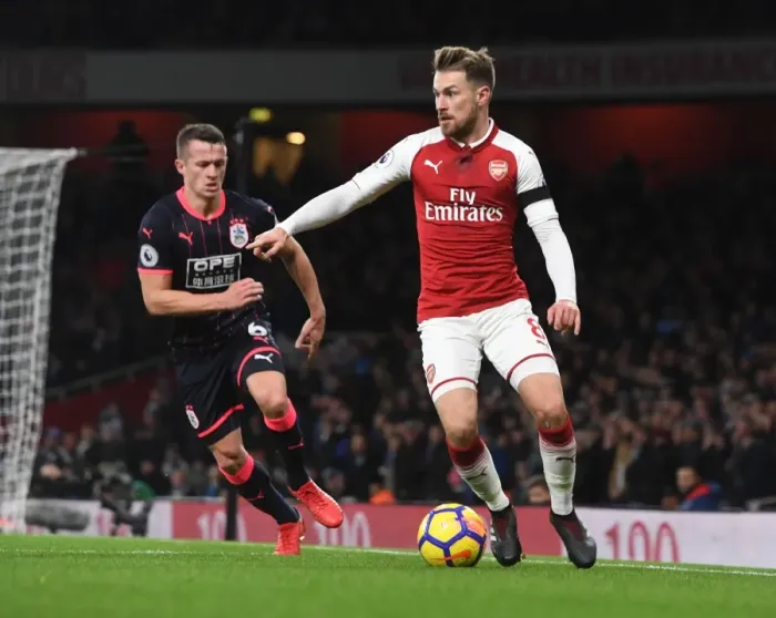 Framed Print : Ramsey vs. Hogg: A Premier League Battle at Emirates Stadium Framed Print : Ramsey vs. Hogg: A Premier League Battle at Emirates Stadium