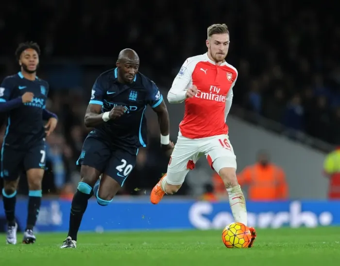 Framed Print : Ramsey vs Mangala: Clash of the Titans in Arsenal vs Manchester City Premier League Showdown (December 2015) Framed Print : Ramsey vs Mangala: Clash of the Titans in Arsenal vs Manchester City Premier League Showdown (December 2015)