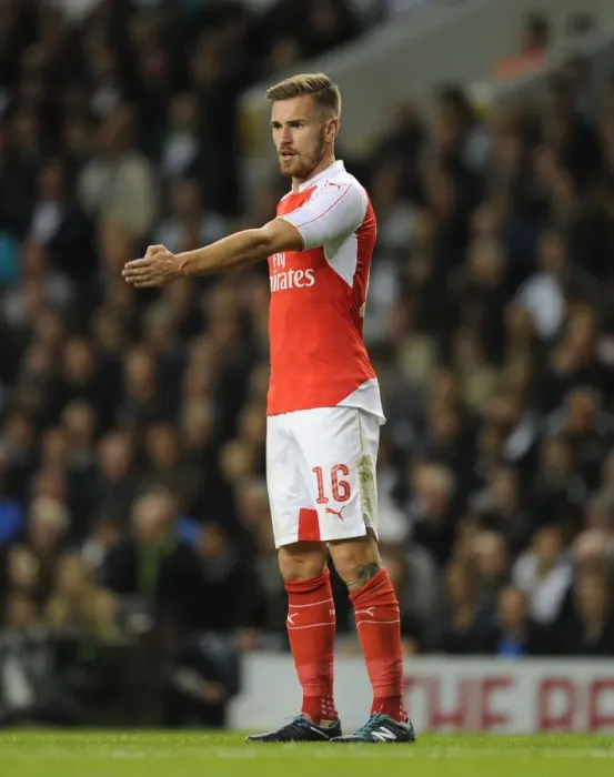 Framed Print : Ramsey vs. Tottenham: Clash in the Capital One Cup