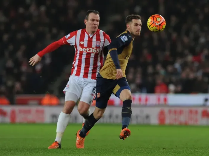 Framed Print : Ramsey vs. Whelan: A Football Rivalry at Stoke City (2015-16)