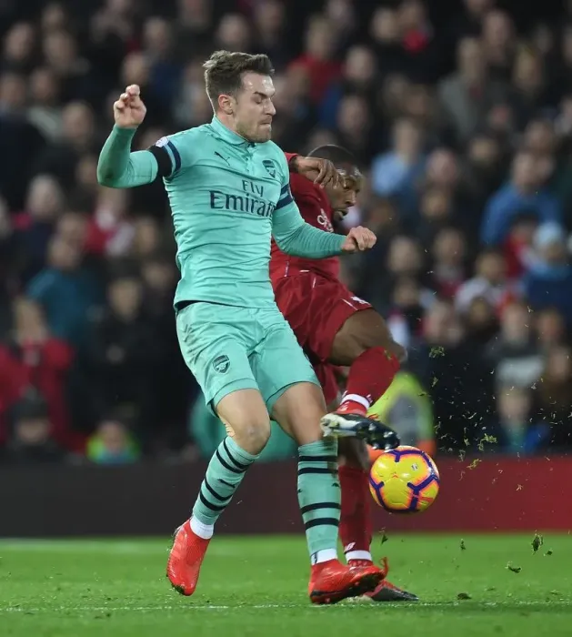 Framed Print : Ramsey vs. Wijnaldum: Intense Battle at Anfield - Liverpool vs. Arsenal, Premier League 2018-19 Framed Print : Ramsey vs. Wijnaldum: Intense Battle at Anfield - Liverpool vs. Arsenal, Premier League 2018-19