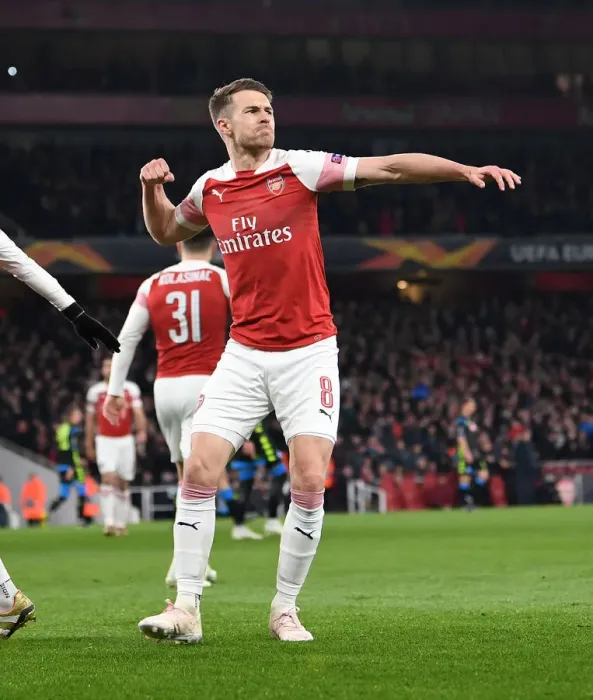 Framed Print : Ramsey's Europa League Stunner: Arsenal vs. Napoli (2018-19)
