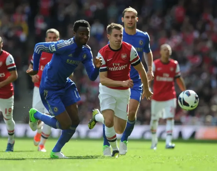Framed Print : Ramsey's Maze: Outsmarting Mikel in an Arsenal Masterclass