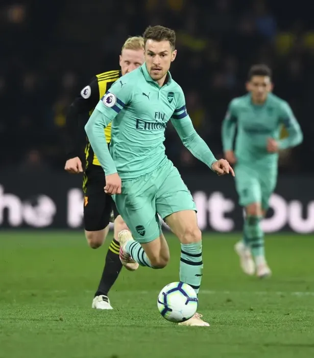 Framed Print : Ramsey's Premier League Triumph: Surging Past Hughes at Vicarage Road (2018-19) Framed Print : Ramsey's Premier League Triumph: Surging Past Hughes at Vicarage Road (2018-19)