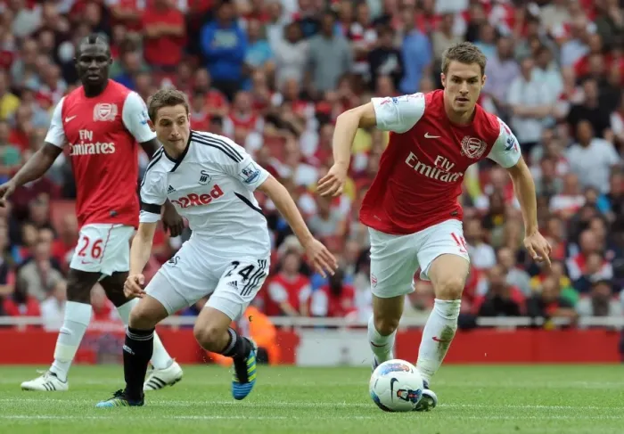Framed Print : Ramsey's Strike: Arsenal's 1-0 Victory Over Swansea City in the Premier League, 10 / 9 / 11