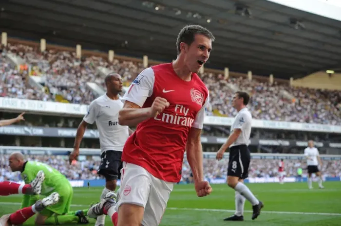 Framed Print : Ramsey's Thriller: Arsenal's Comeback Goal vs. Tottenham in the Premier League Framed Print : Ramsey's Thriller: Arsenal's Comeback Goal vs. Tottenham in the Premier League
