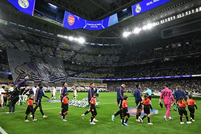 Framed Print : Real Madrid C.F. v Arsenal FC - UEFA Champions League 2024 / 25 Quarter Final Second Leg
