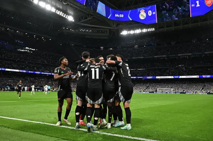 Framed Print : Real Madrid C.F. v Arsenal FC - UEFA Champions League 2024 / 25 Quarter Final Second Leg
