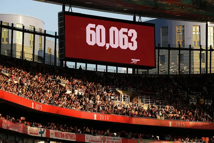 Framed Print : Record-Breaking 60, 063 Crowd Gathers for Arsenal Women's UEFA Champions League Semifinal vs. VfL Wolfsburg at Emirates Stadium Framed Print : Record-Breaking 60, 063 Crowd Gathers for Arsenal Women's UEFA Champions League Semifinal vs. VfL Wolfsburg at Emirates Stadium