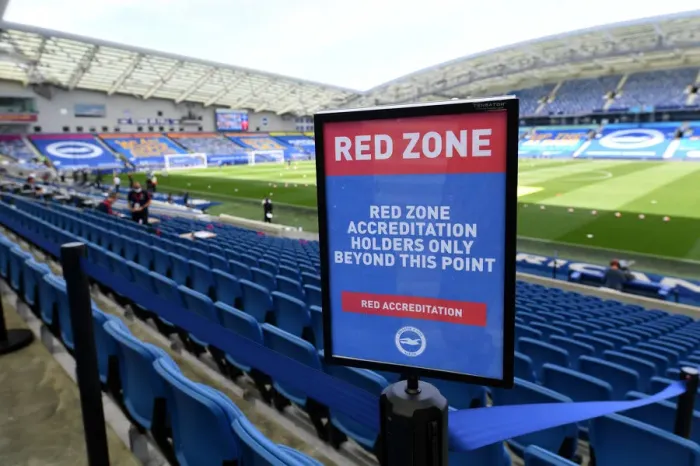 Framed Print : Red Zone: Brighton & Hove Albion vs. Arsenal FC - Premier League (2020) Framed Print : Red Zone: Brighton & Hove Albion vs. Arsenal FC - Premier League (2020)