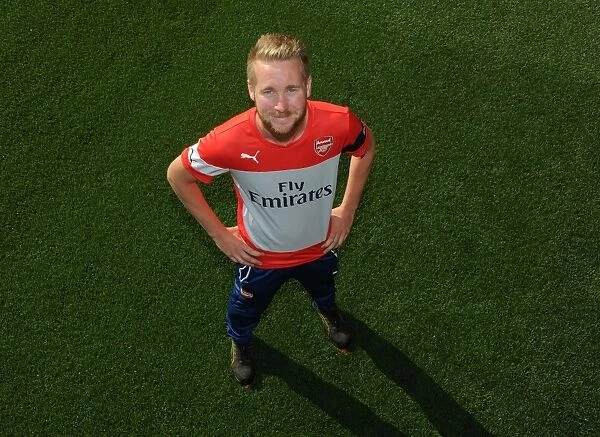 Reece Watson Arsenal Groundsman. Arsenal 1st Team Photocall. Emirates Stadium, 7  /  8  /  14
