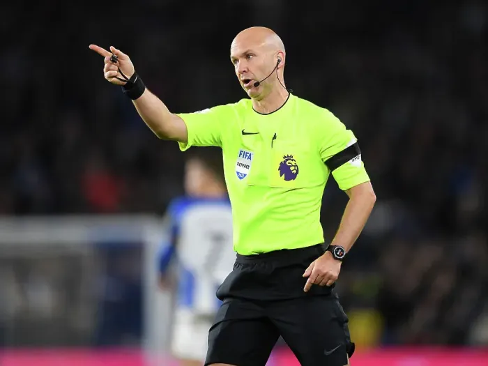 Framed Print : Referee Anthony Taylor Overssees Tense Brighton vs. Arsenal Premier League Clash, 2022-23 Framed Print : Referee Anthony Taylor Overssees Tense Brighton vs. Arsenal Premier League Clash, 2022-23