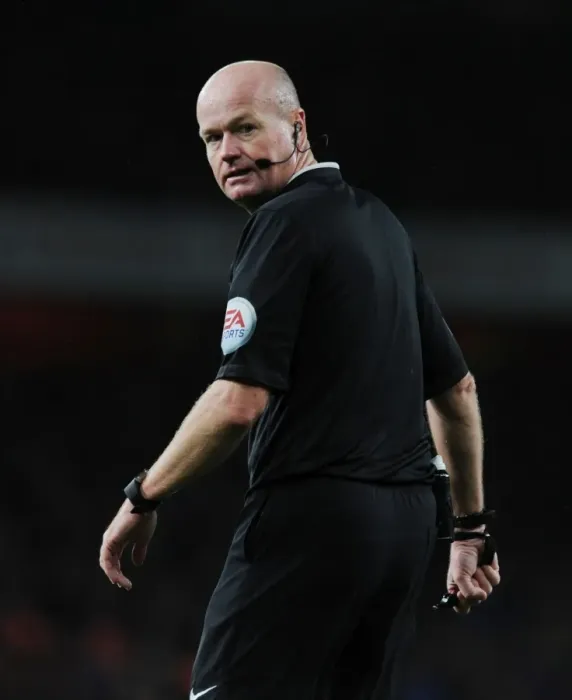 Framed Print : Referee Lee Mason Overssees Arsenal vs. Everton Clash in the Premier League, 2015 Framed Print : Referee Lee Mason Overssees Arsenal vs. Everton Clash in the Premier League, 2015