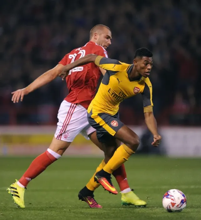Framed Print : Reine-Adelaide vs. Kasami: A Battle in the EFL Cup Third Round - Nottingham Forest vs. Arsenal, 2016-17 Framed Print : Reine-Adelaide vs. Kasami: A Battle in the EFL Cup Third Round - Nottingham Forest vs. Arsenal, 2016-17