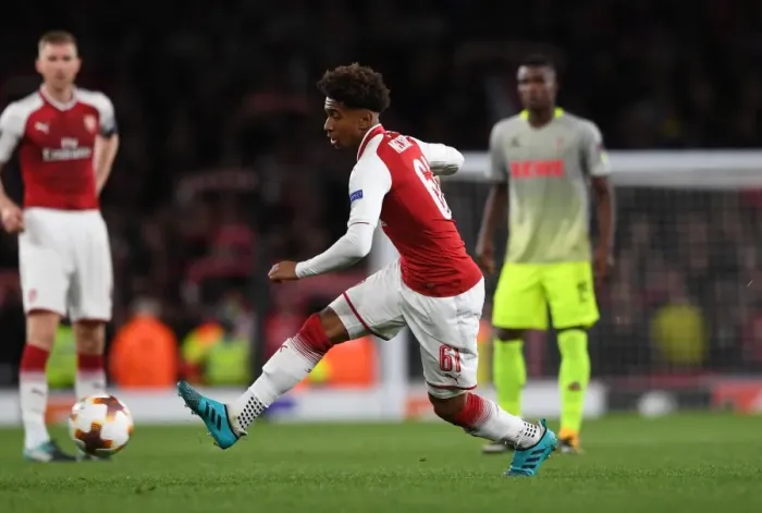 Framed Print : Reiss Nelson in Action: Arsenal vs. 1. FC Koeln, UEFA Europa League Framed Print : Reiss Nelson in Action: Arsenal vs. 1. FC Koeln, UEFA Europa League