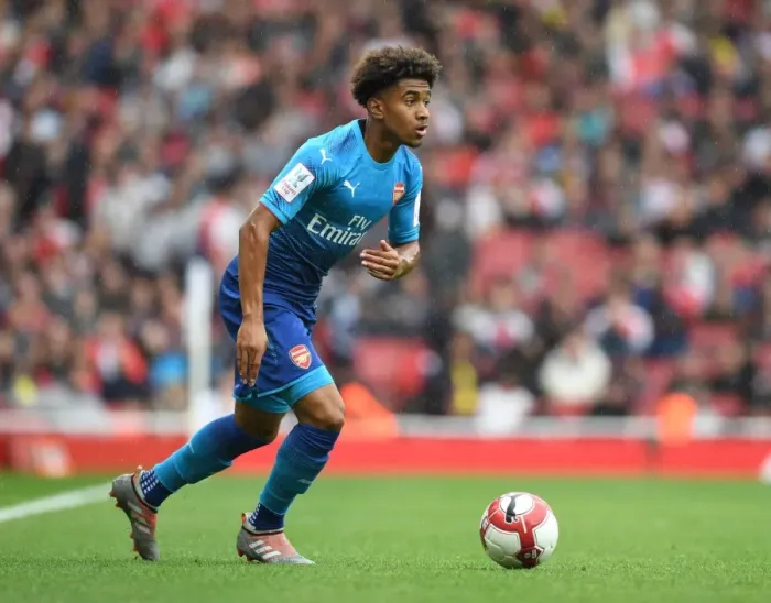 Framed Print : Reiss Nelson in Action: Arsenal vs SL Benfica, Emirates Cup 2017-18 Framed Print : Reiss Nelson in Action: Arsenal vs SL Benfica, Emirates Cup 2017-18
