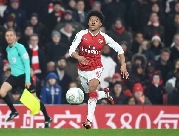 Reiss Nelson in Action: Arsenal vs West Ham United - Carabao Cup Quarterfinals
