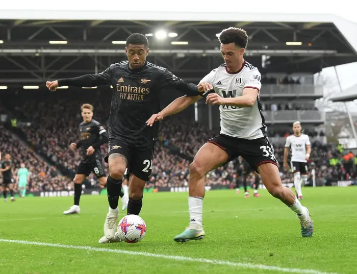 Framed Print : Reiss Nelson in Action: Fulham vs. Arsenal, Premier League 2022-23 Framed Print : Reiss Nelson in Action: Fulham vs. Arsenal, Premier League 2022-23