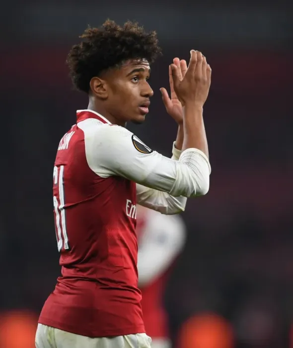 Framed Print : Reiss Nelson Celebrates after Arsenal's Europa League Victory over Red Star Belgrade Framed Print : Reiss Nelson Celebrates after Arsenal's Europa League Victory over Red Star Belgrade