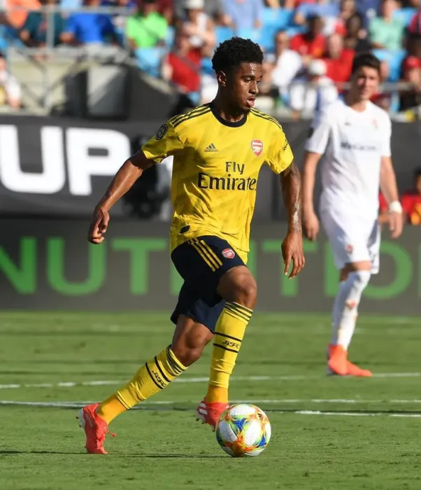 Framed Print : Reiss Nelson Shines: Arsenal's Star Performance Against ACF Fiorentina in 2019 International Champions Cup Framed Print : Reiss Nelson Shines: Arsenal's Star Performance Against ACF Fiorentina in 2019 International Champions Cup