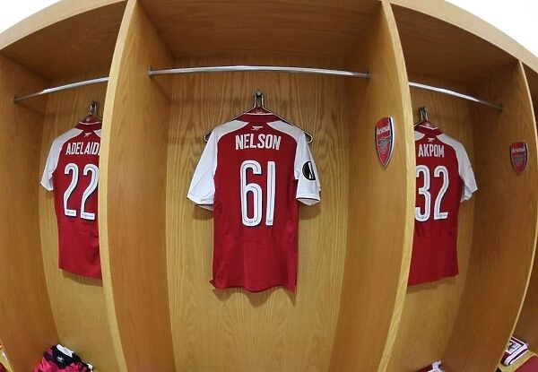 Reiss Nelson's Hanging Shirt: Arsenal FC vs. 1. FC Koeln, UEFA Europa League