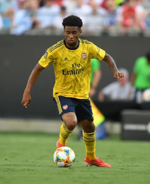 Framed Print : Reiss Nelson's Star Performance: Arsenal vs. ACF Fiorentina in 2019 International Champions Cup