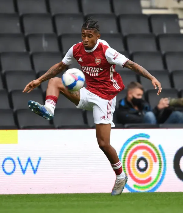Framed Print : Reiss Nelson's Star Performance: Arsenal's Pre-Season Victory over MK Dons