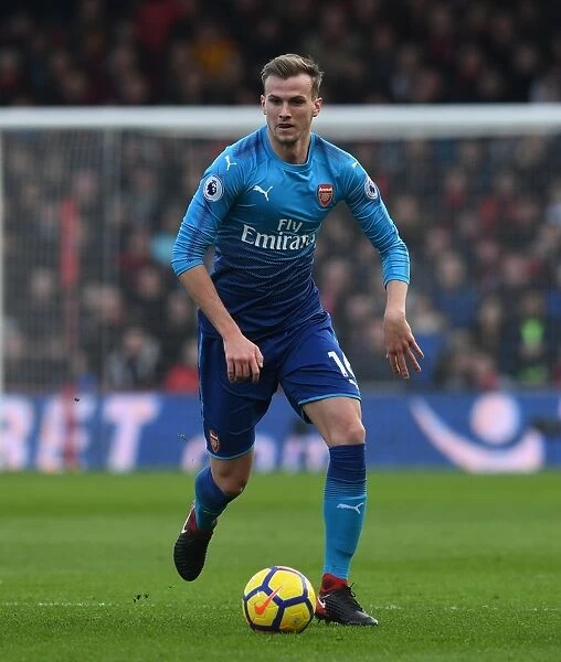 Rob Holding in Action: AFC Bournemouth vs. Arsenal, Premier League 2017-18