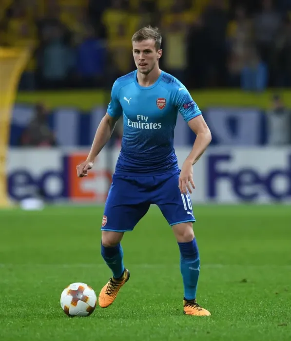 Framed Print : Rob Holding in Action: Arsenal vs. FC BATE Borisov, UEFA Europa League 2017-18 Framed Print : Rob Holding in Action: Arsenal vs. FC BATE Borisov, UEFA Europa League 2017-18