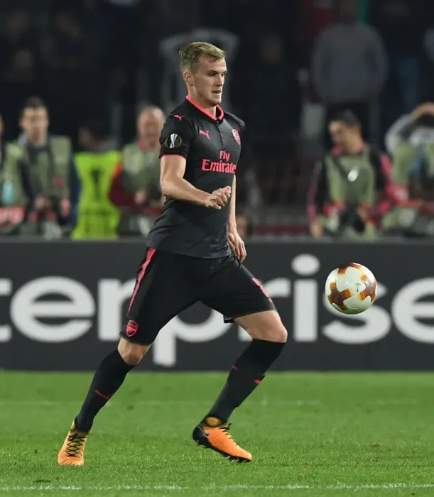 Framed Print : Rob Holding in Action: Arsenal vs. Red Star Belgrade, UEFA Europa League 2017-18 Framed Print : Rob Holding in Action: Arsenal vs. Red Star Belgrade, UEFA Europa League 2017-18