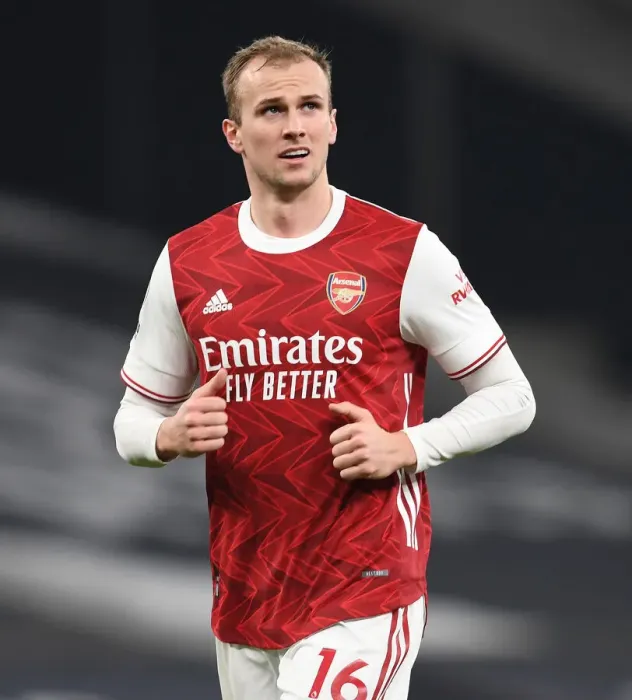Framed Print : Rob Holding in Action: Arsenal vs. Tottenham at Sold-Out Tottenham Hotspur Stadium (2020-21 Premier League)
