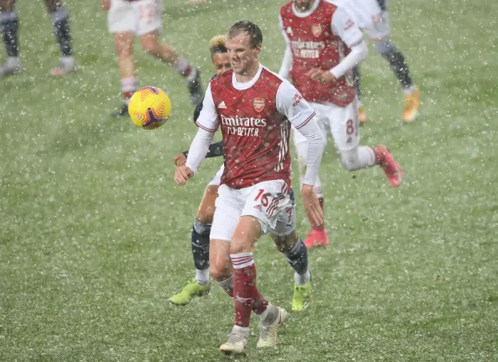 Framed Print : Rob Holding in Action: Arsenal vs. West Bromwich Albion, Premier League 2020-21 Framed Print : Rob Holding in Action: Arsenal vs. West Bromwich Albion, Premier League 2020-21