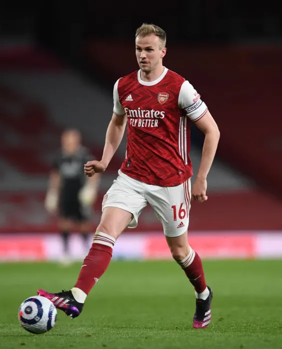 Framed Print : Rob Holding in Action: Arsenal vs. Everton, Premier League 2020-21