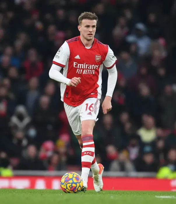 Framed Print : Rob Holding in Action: Arsenal vs Burnley, Premier League 2021-22