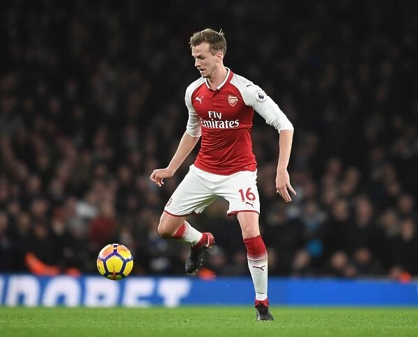 Rob Holding in Action: Arsenal vs. Chelsea, Premier League 2017-18