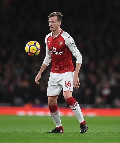 Rob Holding in Action: Arsenal vs. Chelsea, Premier League 2017-18