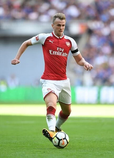 Rob Holding in Action: Arsenal vs. Chelsea - FA Community Shield 2017-18