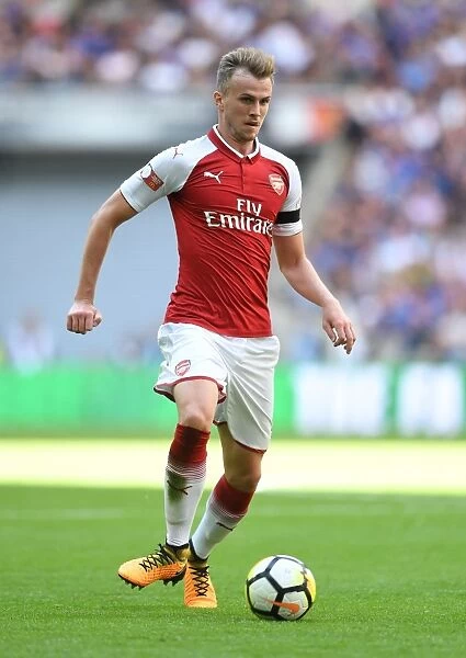 Rob Holding in Action: Arsenal vs. Chelsea - FA Community Shield 2017-18