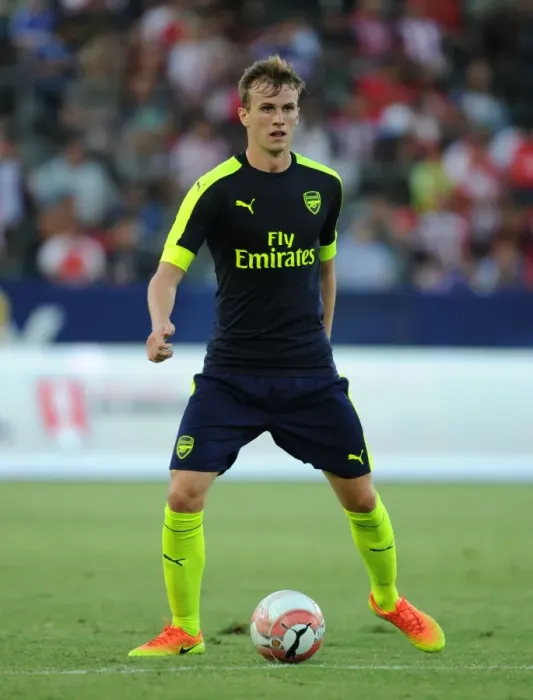 Framed Print : Rob Holding in Action: Arsenal vs Chivas, 2016 Pre-Season Friendly