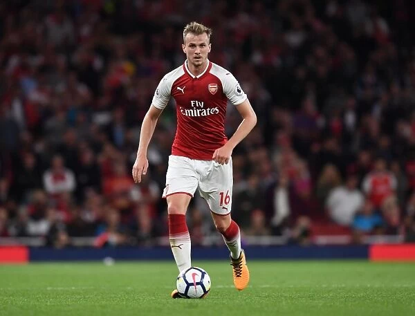 Rob Holding in Action: Arsenal vs Leicester City, Premier League 2017-18