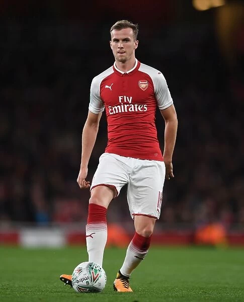 Rob Holding in Action: Arsenal vs Norwich City, Carabao Cup Fourth Round, 2017