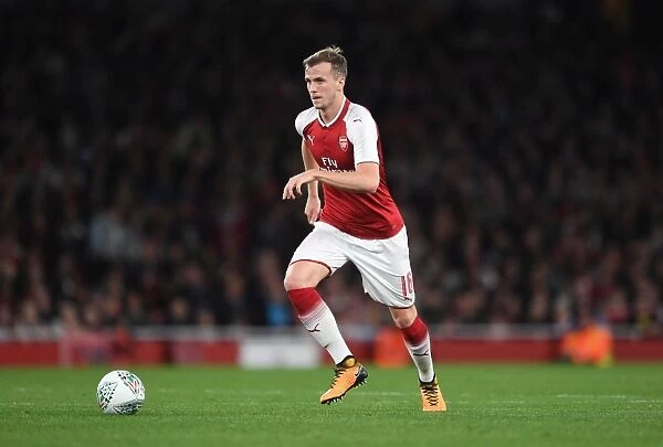 Rob Holding in Action: Arsenal vs Norwich City, Carabao Cup Fourth Round, 2017