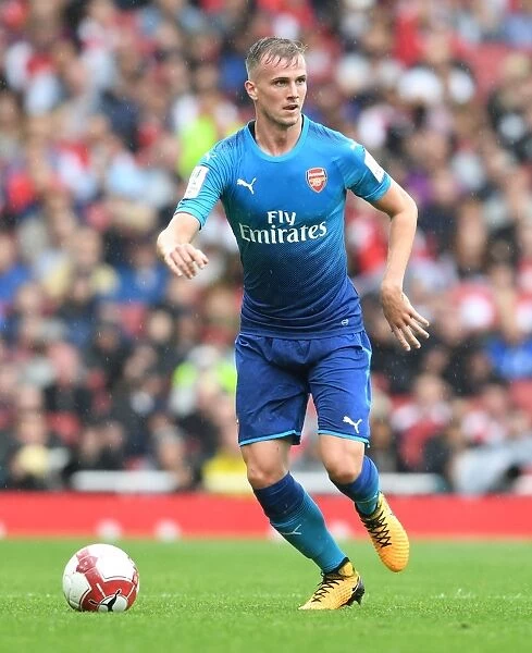 Rob Holding in Action: Arsenal vs SL Benfica, Emirates Cup 2017-18