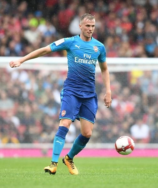 Rob Holding in Action: Arsenal vs SL Benfica, Emirates Cup 2017-18