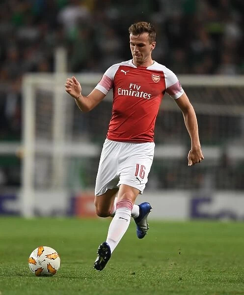 Rob Holding in Action: Arsenal vs. Sporting Lisbon, Europa League 2018