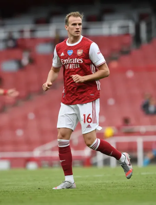 Framed Print : Rob Holding in Action: Arsenal vs. Watford (2019-20) Framed Print : Rob Holding in Action: Arsenal vs. Watford (2019-20)