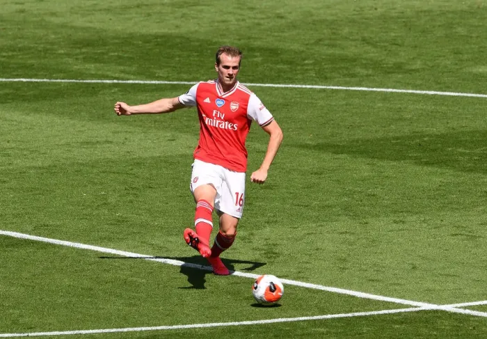 Framed Print : Rob Holding in Action: Arsenal's Defensive Battle against Brighton & Hove Albion, Premier League 2019-2020 Framed Print : Rob Holding in Action: Arsenal's Defensive Battle against Brighton & Hove Albion, Premier League 2019-2020