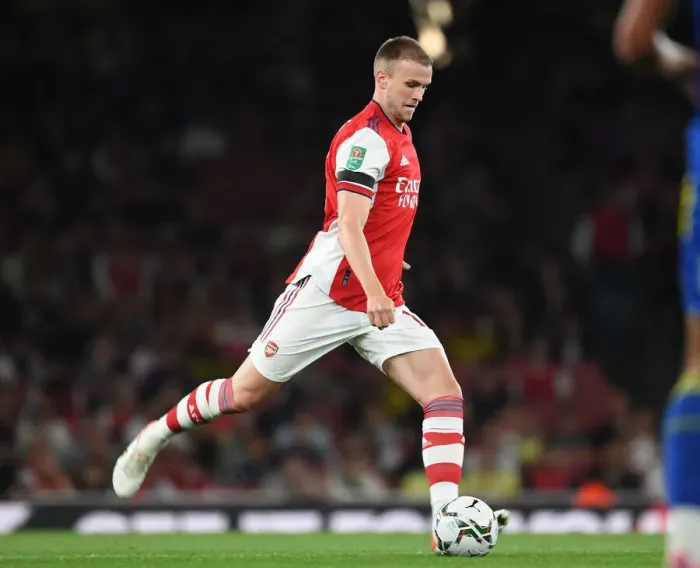 Framed Print : Rob Holding in Action: Arsenal's Defensive Masterclass vs. AFC Wimbledon