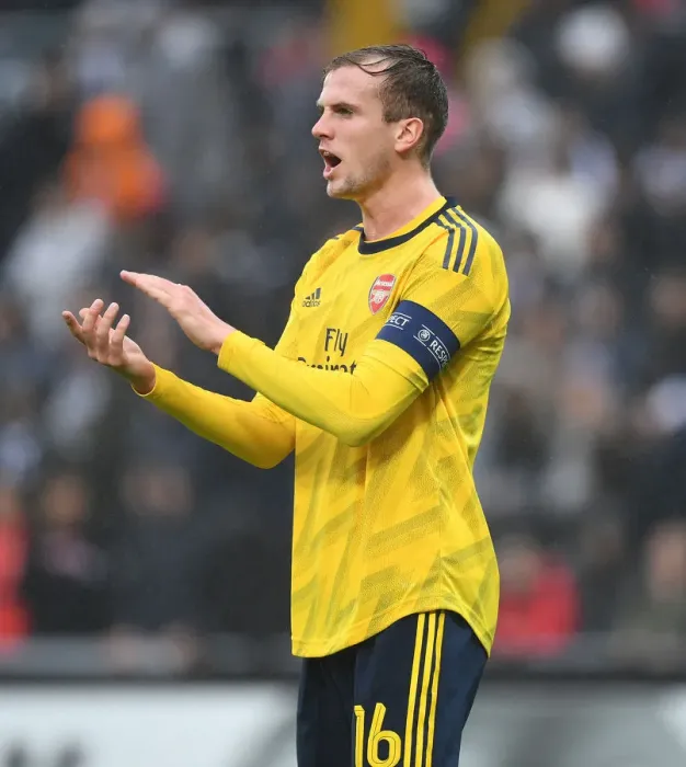 Framed Print : Rob Holding in Action: Arsenal's Europa League Clash against Vitoria Guimaraes Framed Print : Rob Holding in Action: Arsenal's Europa League Clash against Vitoria Guimaraes