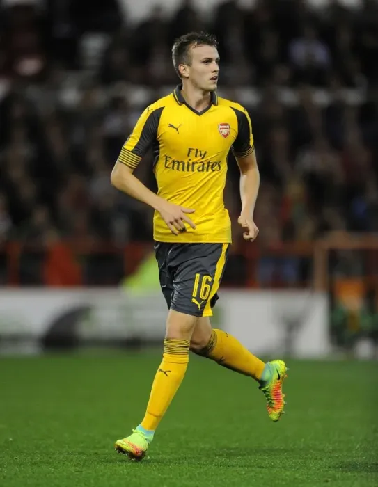 Framed Print : Rob Holding in Action: Arsenal's Victory over Nottingham Forest in the EFL Cup, 2016 Framed Print : Rob Holding in Action: Arsenal's Victory over Nottingham Forest in the EFL Cup, 2016